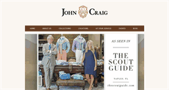 Desktop Screenshot of johncraigclothier.com